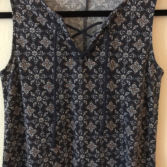 About A Girl Bohemian Lace Up Mini Dress - Picture 2 of 5